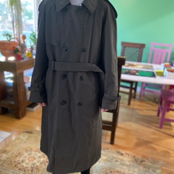 Dark Oversized Trench Coat Weatherman size 40 - Picture 10 of 16